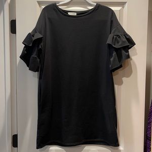 Fun, black, cotton fall dress!